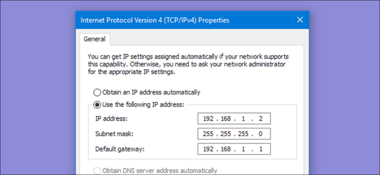 How to assign a static IP address in Windows 10 or 11