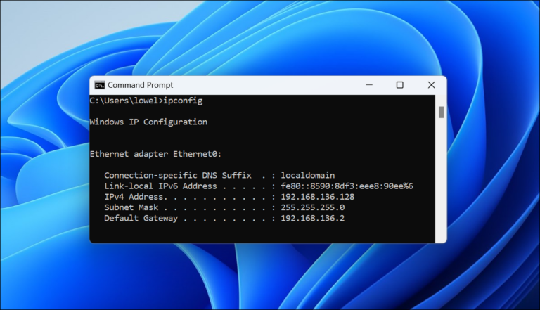 How to find your IP address from CMD (Command Prompt)