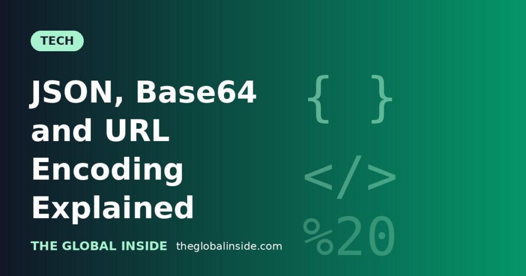 JSON, Base64 and URL Encoding Explained for Developers and Beginners cover image